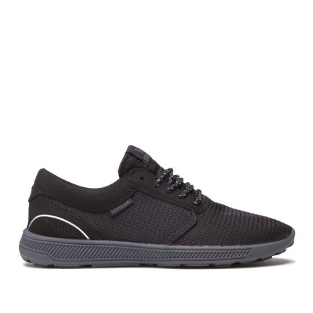 Supra Hammer Run Mens Low Tops Shoes Black UK 91LIE